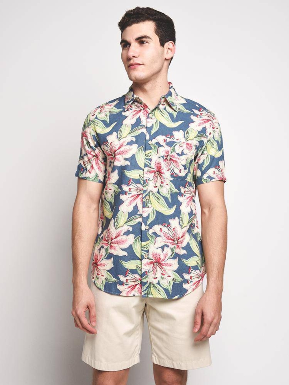 NWT Faherty Tropical Atoll Button-Down Shirt in Hibiscus Hawaiian